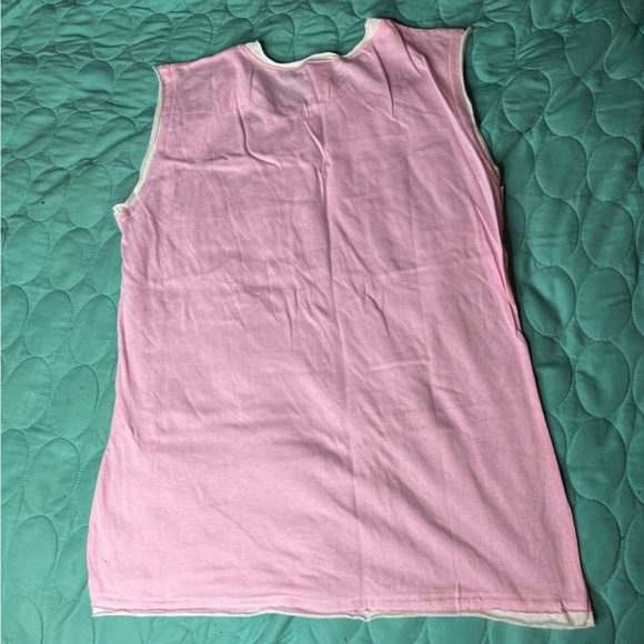 Riley’s Cape Cod Massachusetts Pink & White Muscle Tee Size Large - Picture 3 of 4